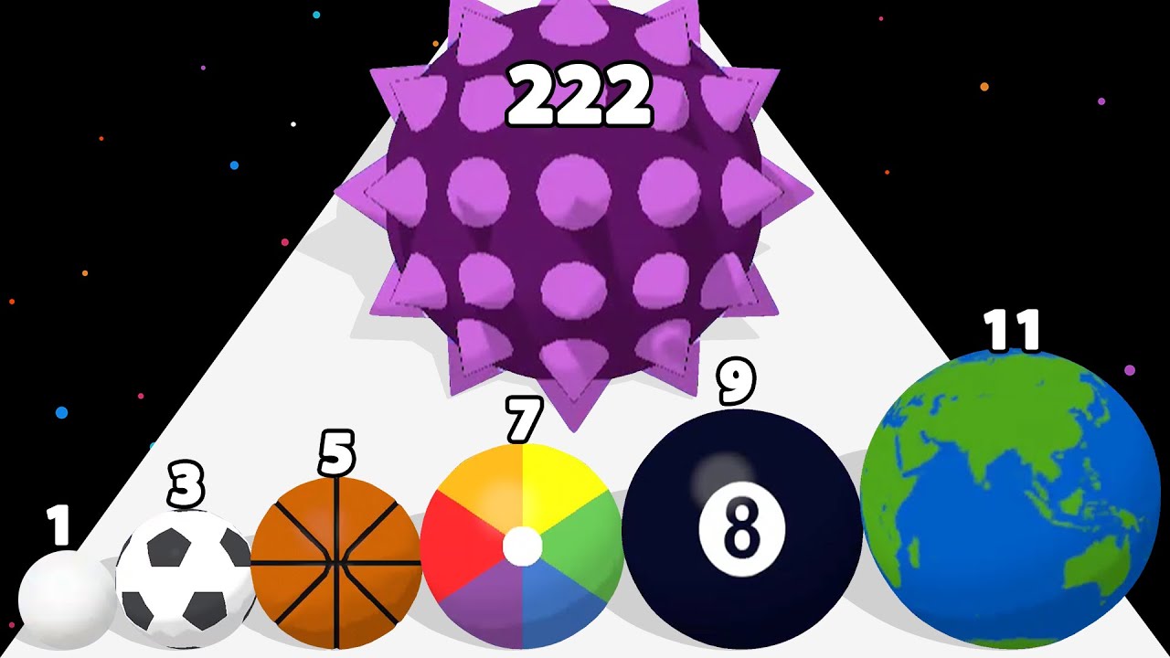 MERGE BALLS - ASMR Gameplay (Bounce & Collect) DROP AND EXPLODE Max Level!