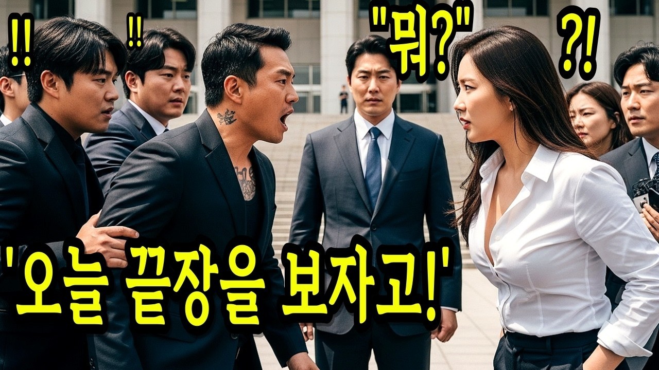 조폭들이 법원 앞에서 소란을 피우자… 참다 못한 여군 UDT 특임대 중령 출신 검사의 참교육이 시작되는데