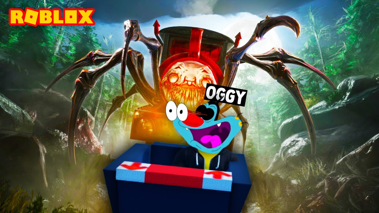 OGGY Is In Cart Ride Into Choo Choo Charles 🚂=💀Horror Game (Roblox ft.Oggy)