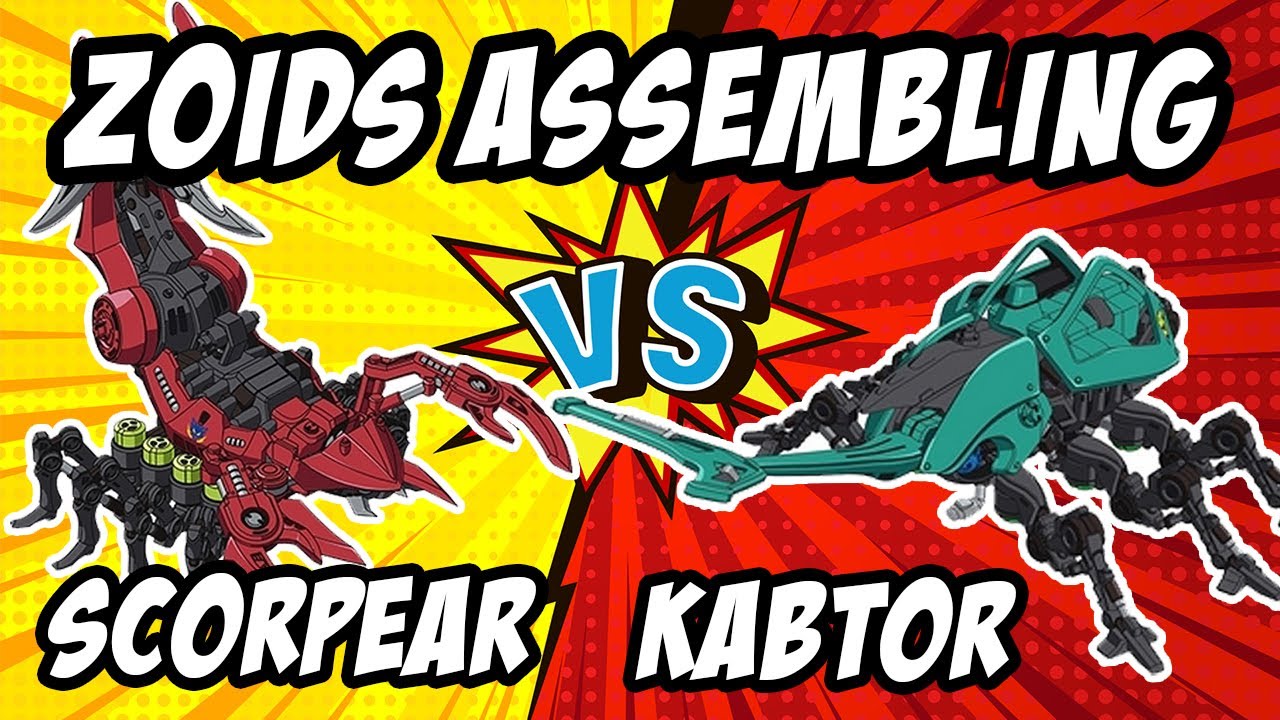 Zoids Wild Kabtor & Zoids Wild Scorpear Assembling Time Lapse | UmarMuazPlay