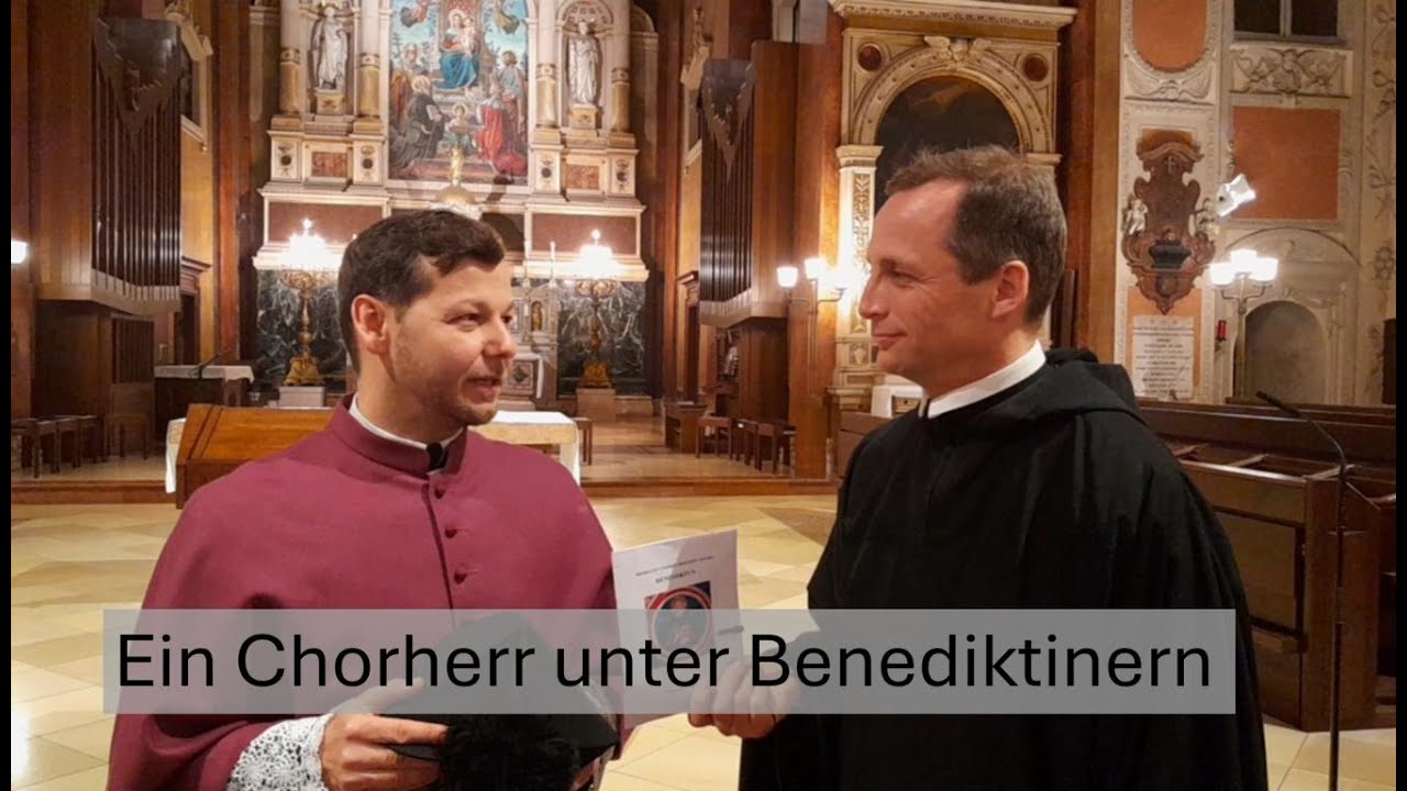 Ein Chorherr unter Benediktinern
