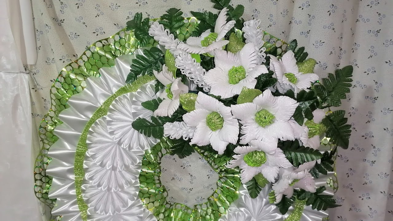 CORONA paso a paso con FLORES ESTRELLA de foamy