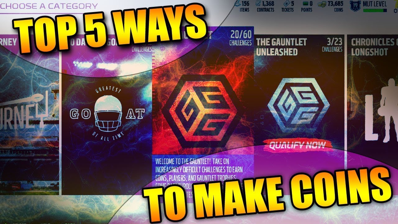 TOP 5 BEST WAYS TO MAKE COINS IN MADDEN 18 ULTIMATE TEAM!!