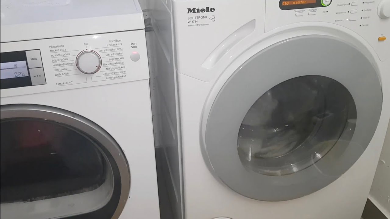 Miele W1714 & Bosch Ecologixx 7 S Random Old Videos