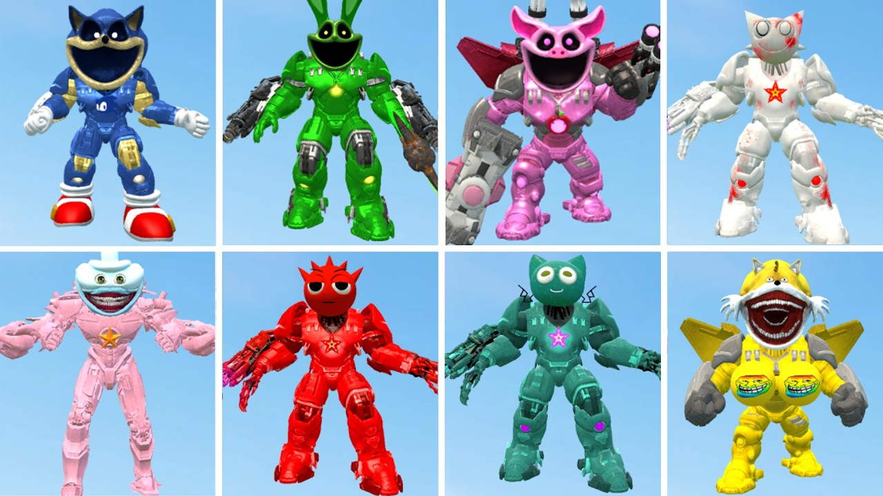 WHICH FAMILY IS STRONGER? FROM ALL MECHA TITAN RADDY VS MECHA TITAN POPPY In Garry's Mod