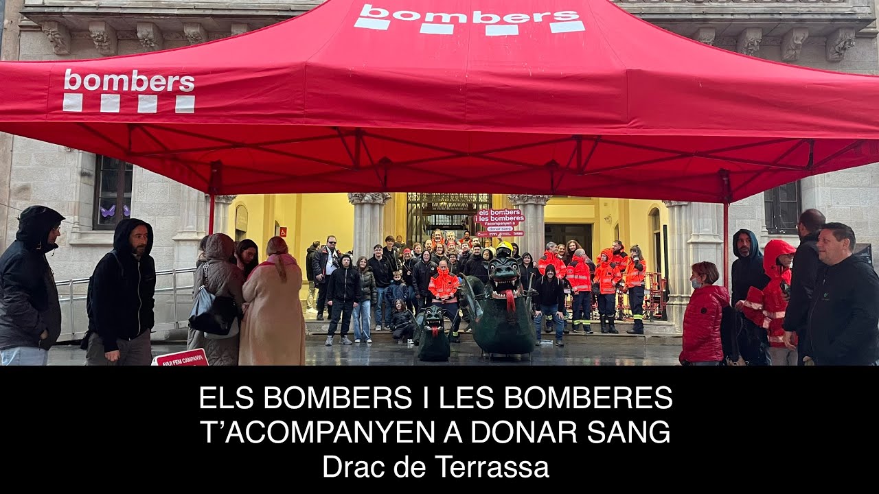 Els bombers i les bomberes t’acompanyen a donar sang - Drac de Terrassa
