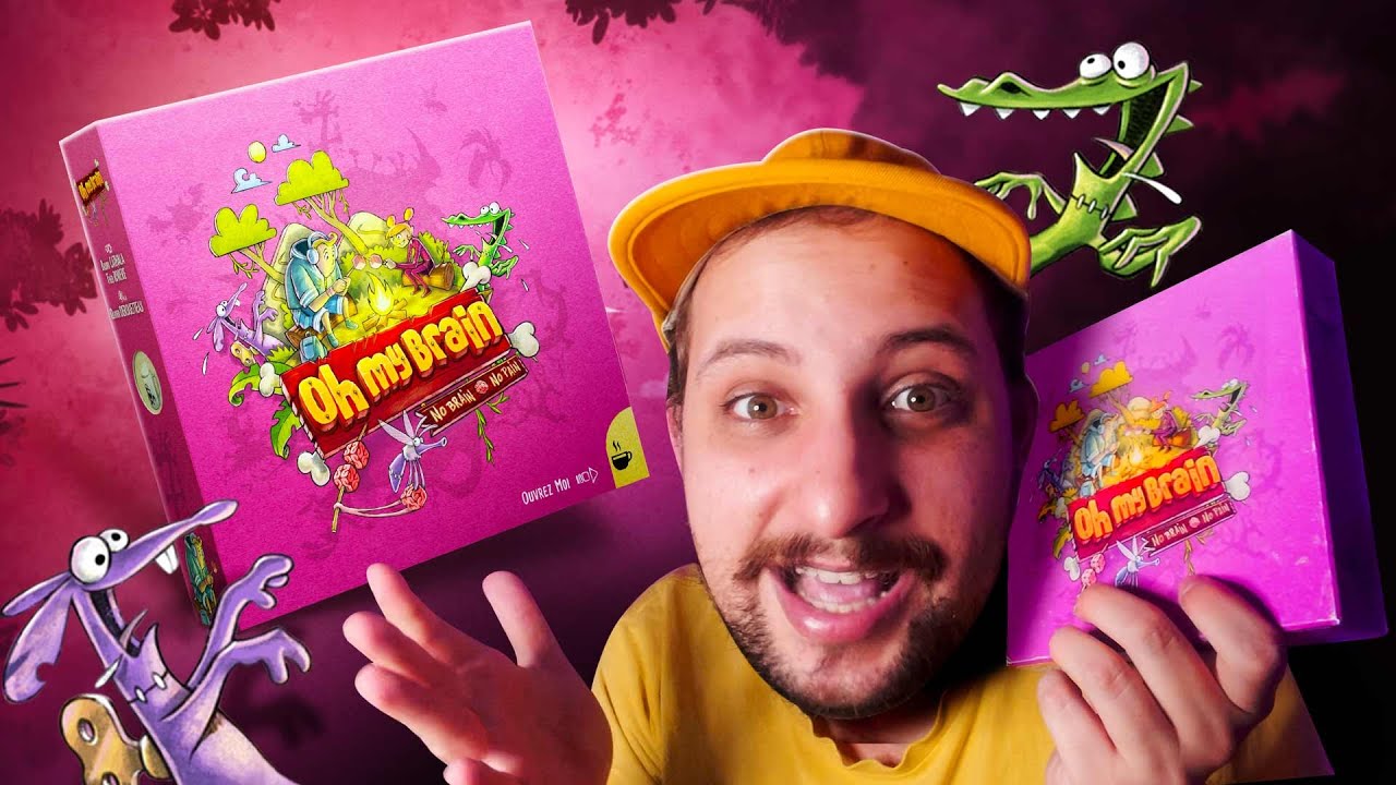 Um JOGO de ESCALADA diferentão! - OH MY BRAIN! - Review & Regras Rápidas