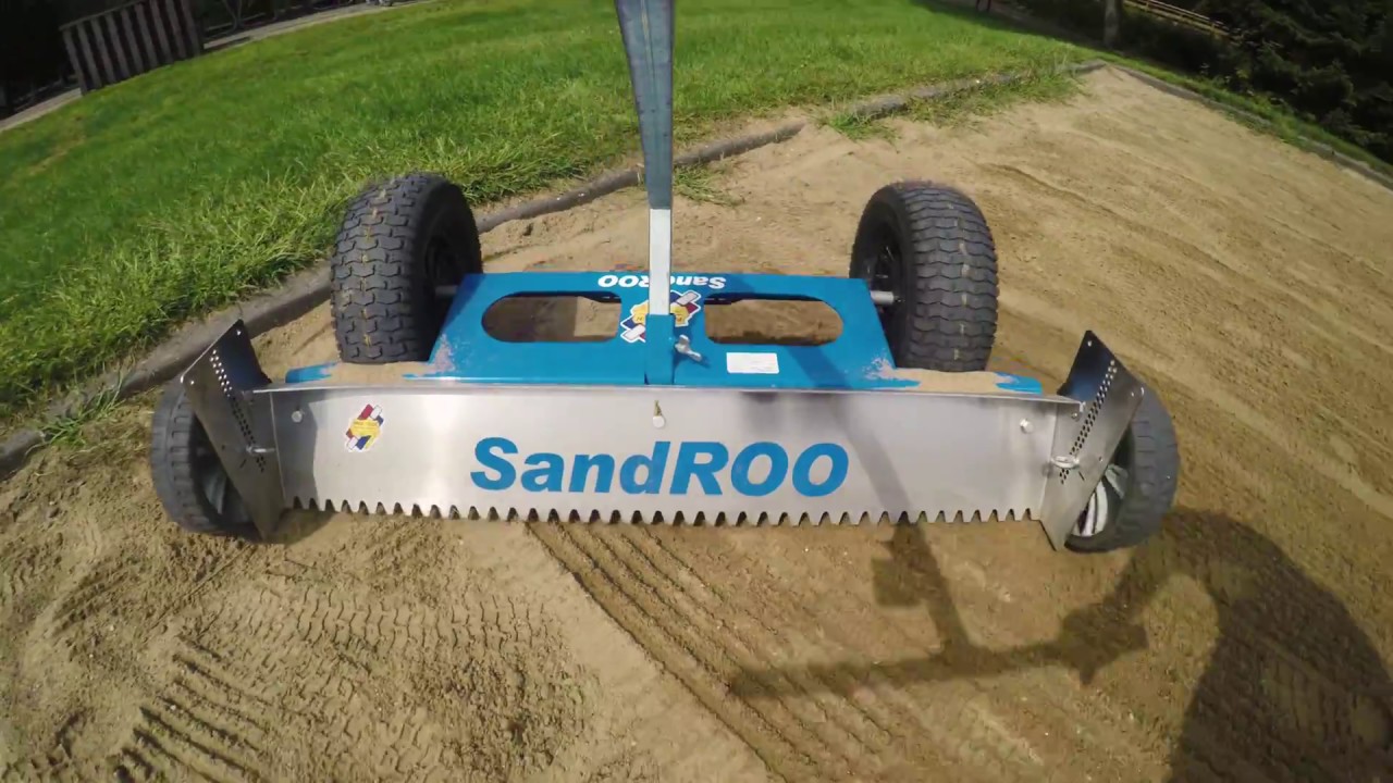 The SandROO In Action, On The Court | PAVE TECH - Hardscape Outfitter
