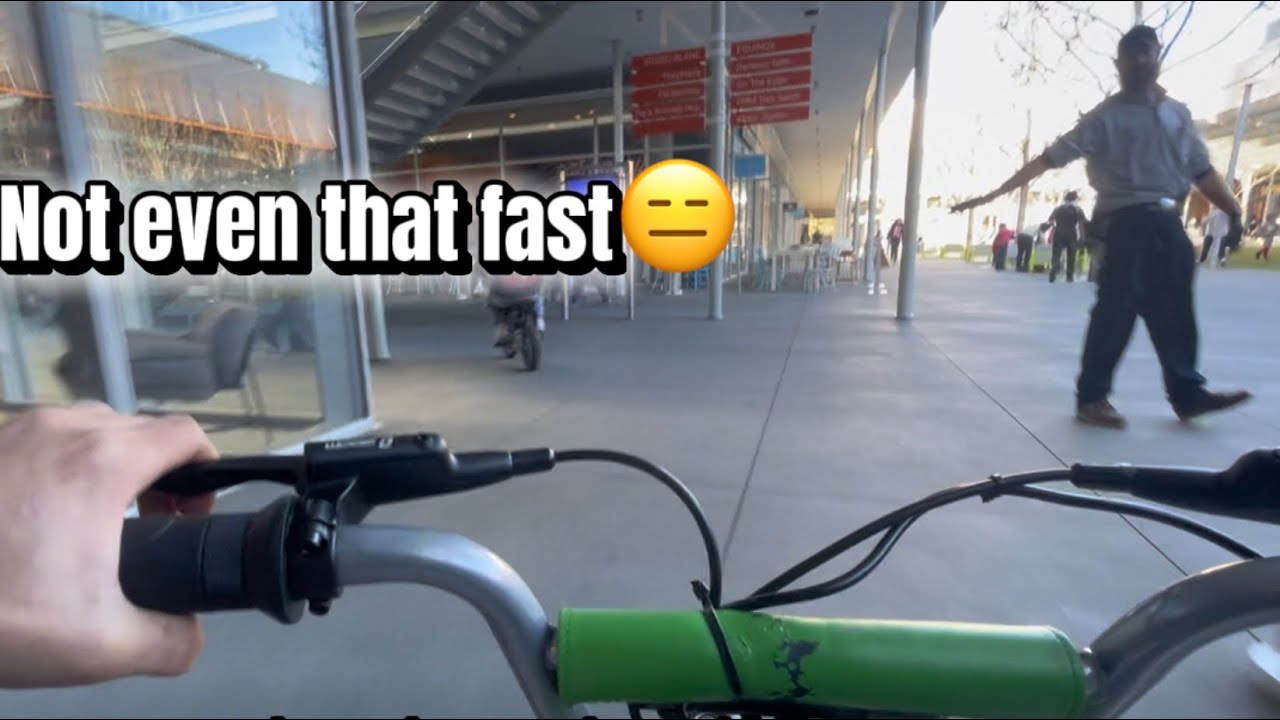 Trying to ride our bikes in target and getting a massive flat tire