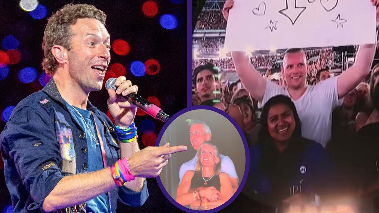 Chris Martin Pokes Fun at Kiss-Cam SCANDAL During Fan's Mid-Concert Proposal