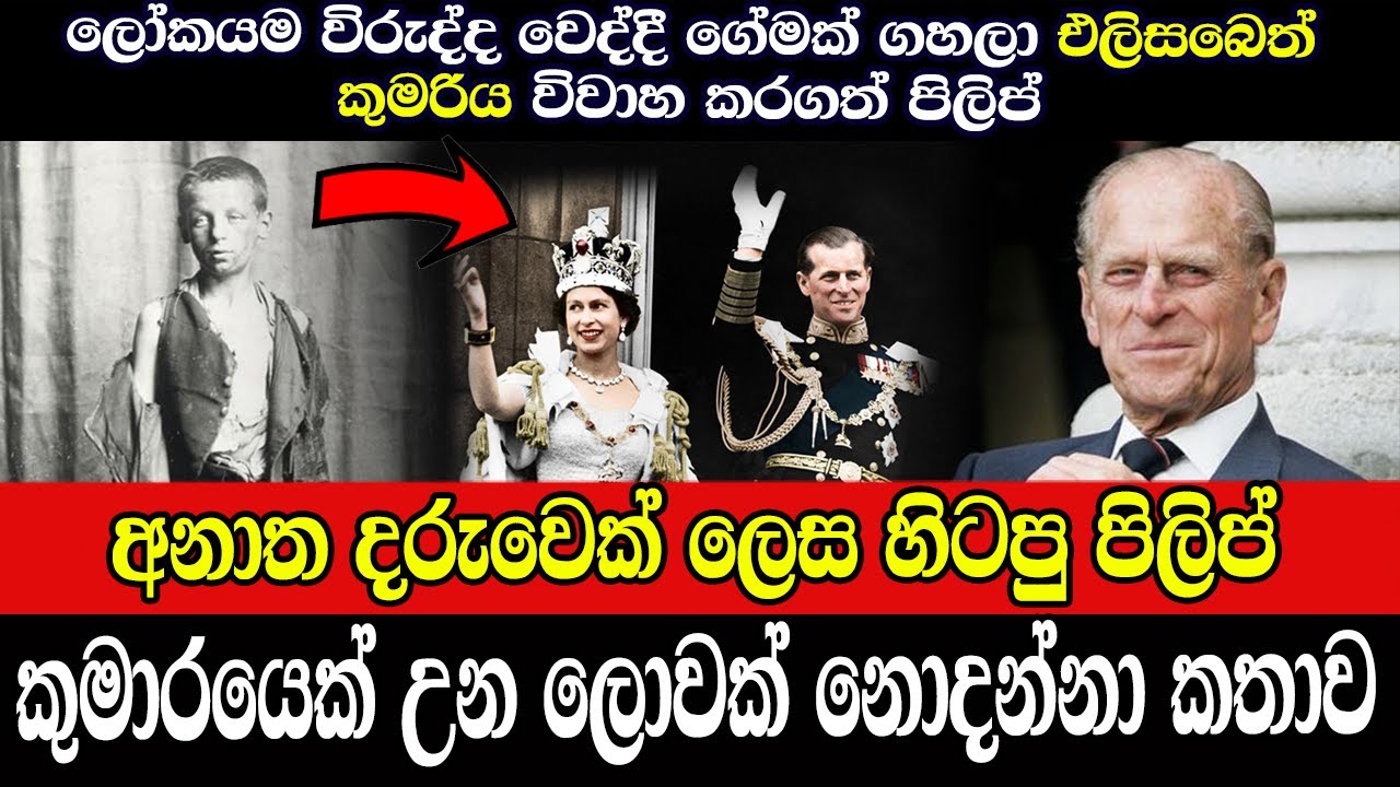 ලෝකයම විරුද්ද වෙද්දි ගේමක් ගහලා එලිසබෙත් කුමරිය විවාහ කරගත් පිලිප් කුමරු | Amuthu Video