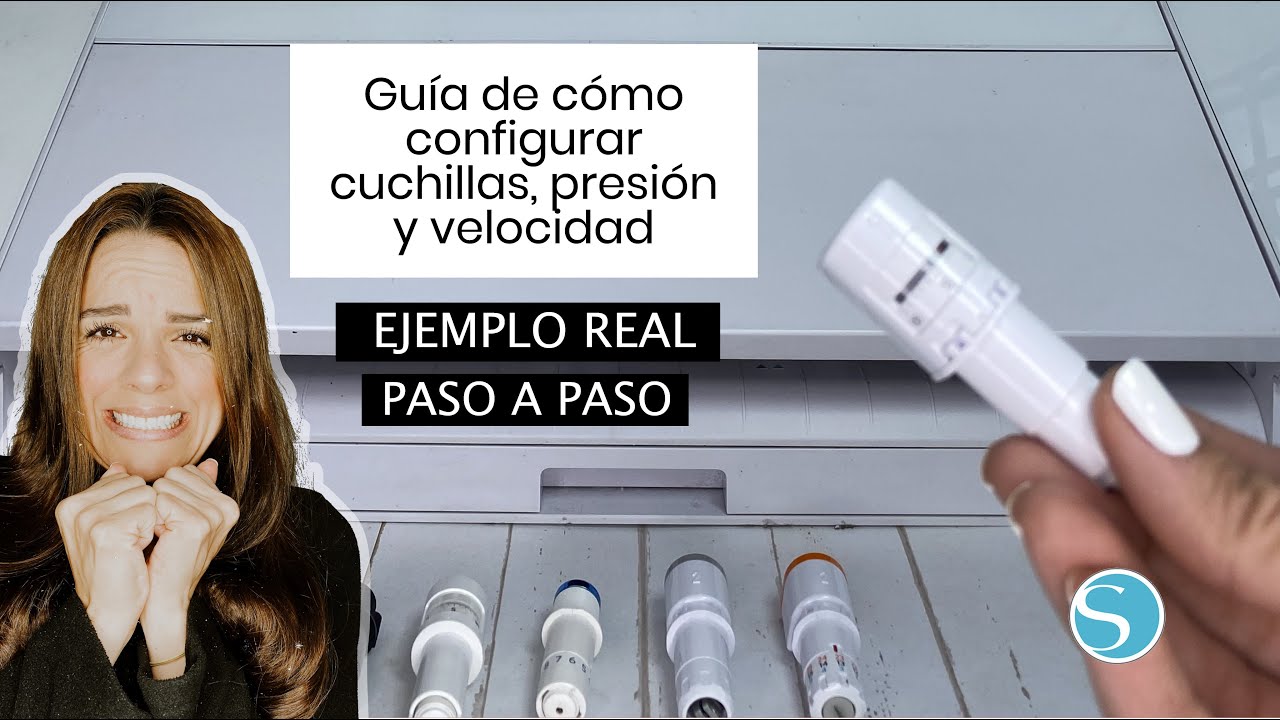 Como Ajustar mi cuchilla de recorte Cameo configurar presión, velocidad, cuchilla