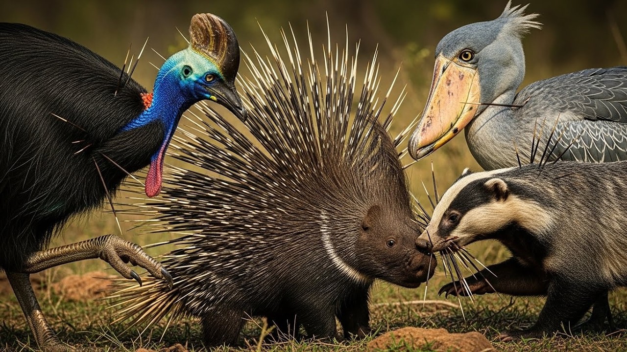 PORCUPINE vs 3 DEADLIEST Animals Who SURVIVES ?