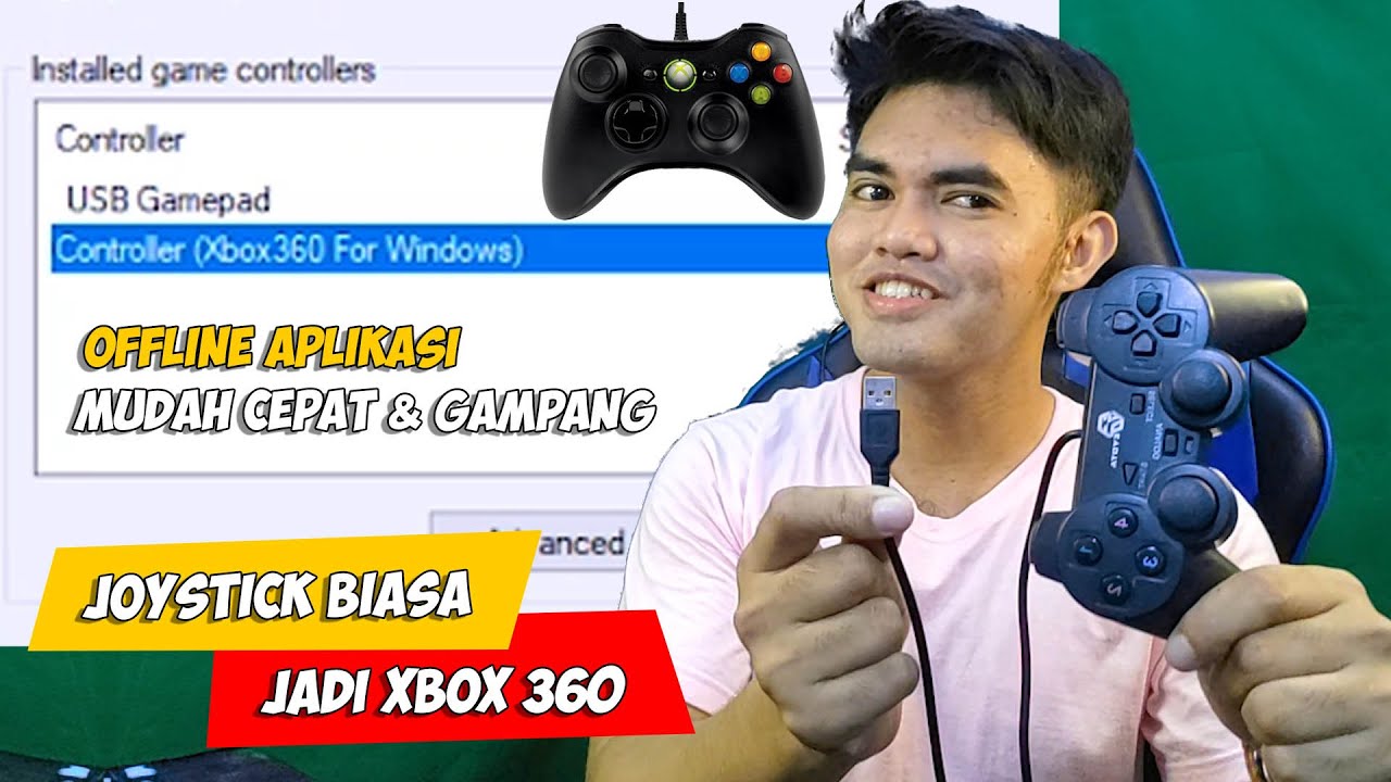 Begini cara mengubah joystick usb gamepad biasa menjadi XBOX 360 | APLIKASI OFFLINE