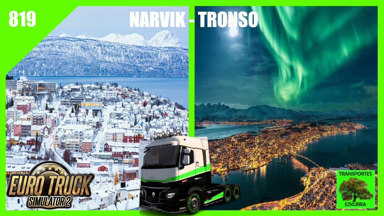 #819 | Ruta desde Narvik a Tronso en ETS2 con Wayavera 🚛🚛