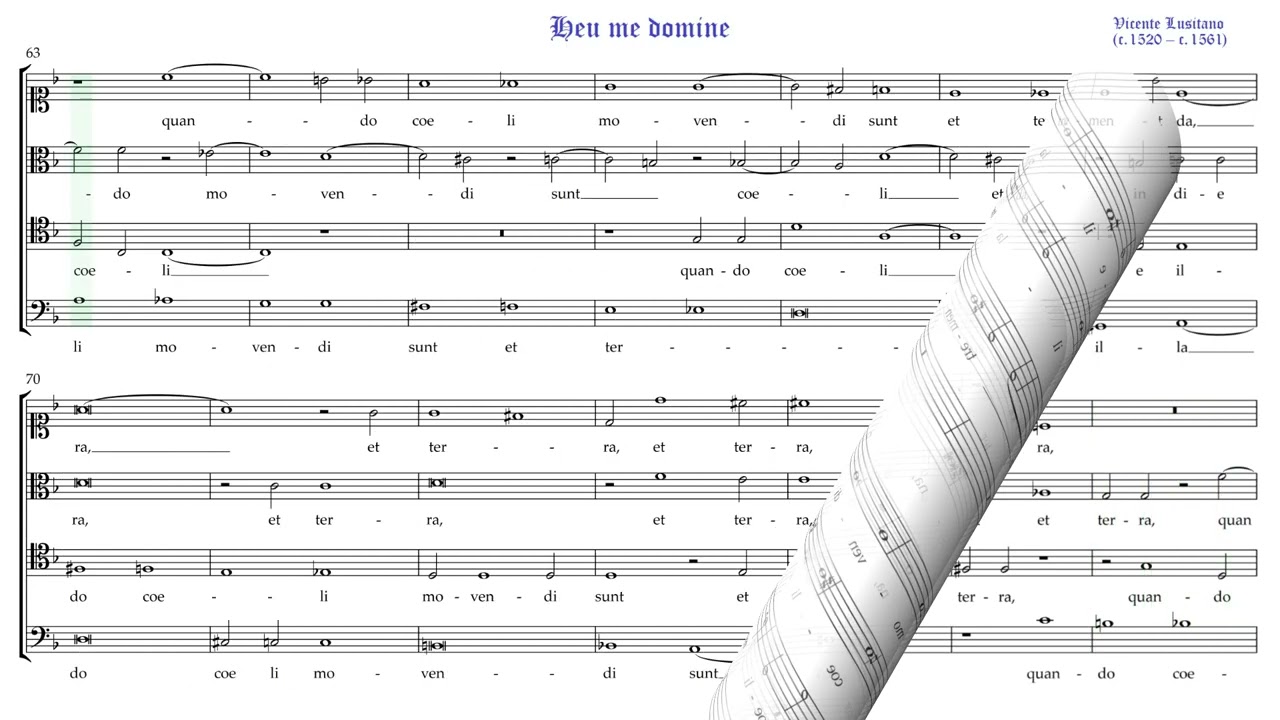 Heu me domine. Vicente Lusitano. Exaudi. James Weeks, director