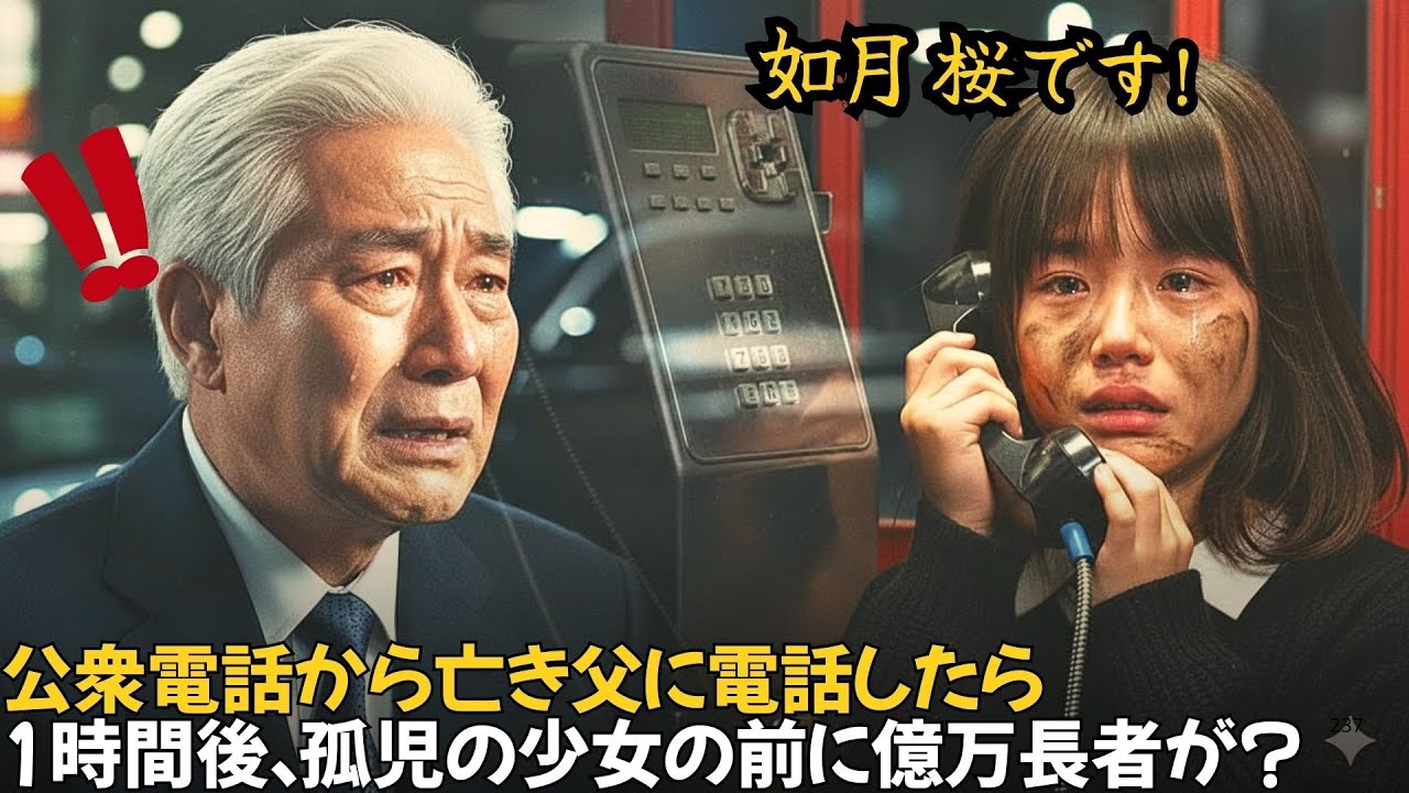 公衆電話から亡き父の番号にかけたら、1時間後に孤児の少女の前に億万長者が現れた？