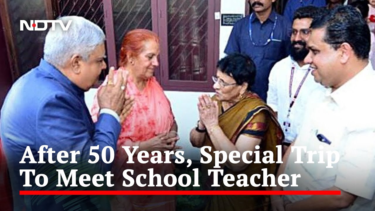 Vice President Keeps His Promise, Meets His School Teacher Ratna Nair In Kerala | The News