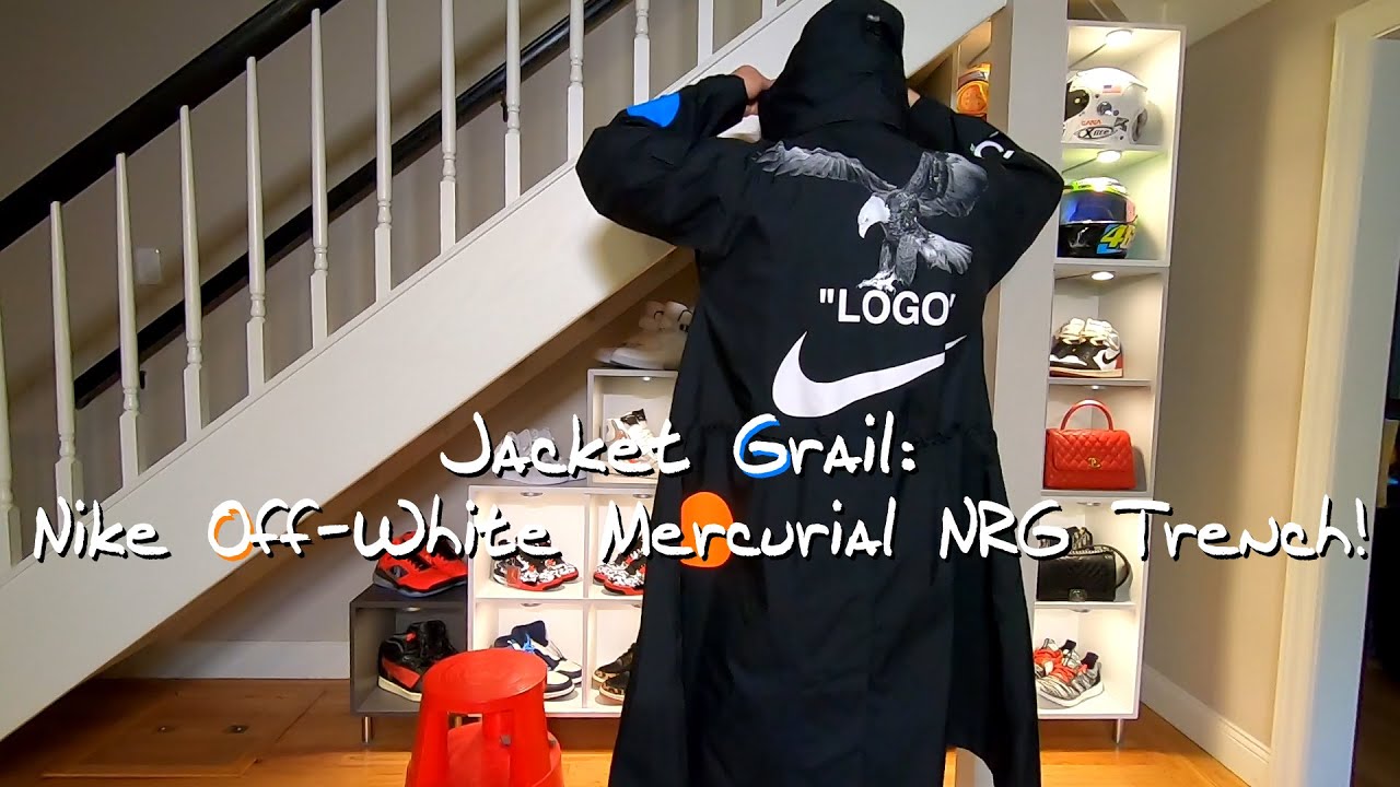 Jacket GRAIL! Nike Off White Mercurial NRG Trench Coat Unboxing!