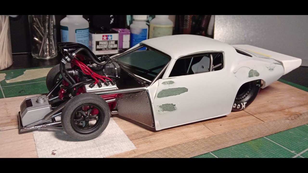 AMT Baldwin Motion 1970's Chevy Camaro 1:25 Pro mod project. Part 2.