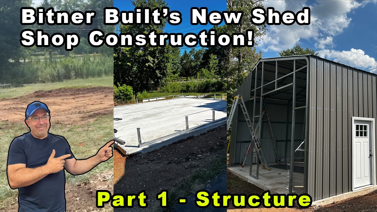 Новая серия Bitner Built Shed Shop! #1 Строительство конструкций