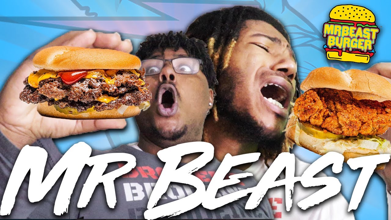MRBEAST GOT OUR ORDER WRONG! YouTubers Try MrBeast Burger For The First Time