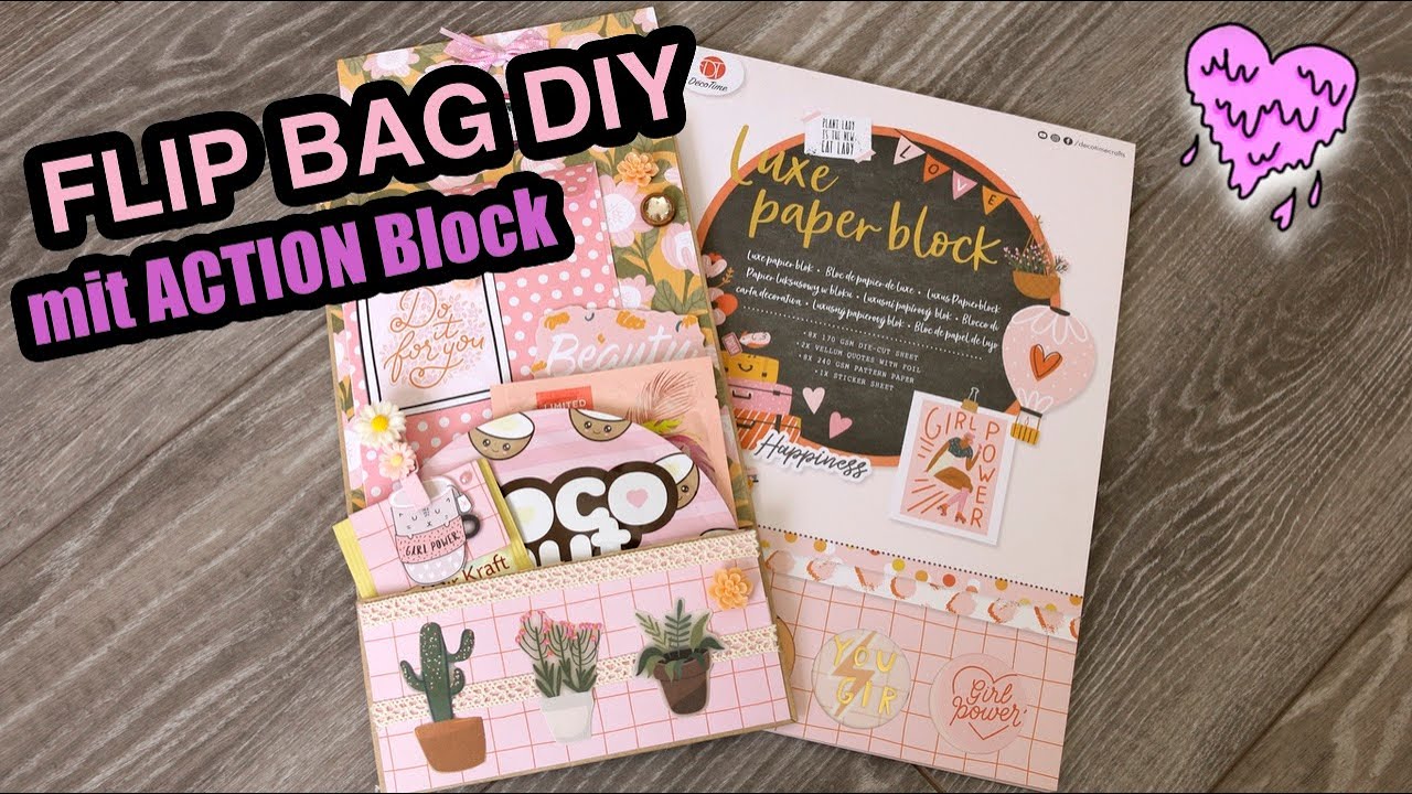 DIY FLIP BAG mit LUXE PAPER BLOCK von ACTION 🎀