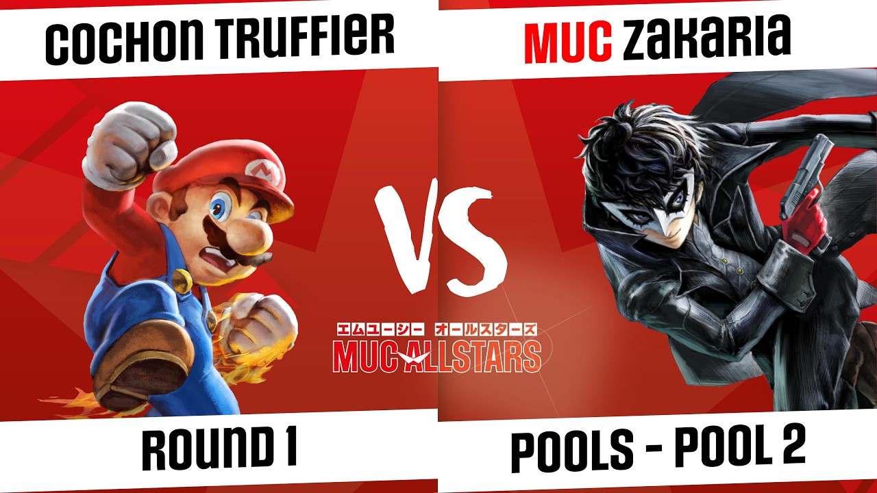 [MUC AllStars #20 - S2] Pools - Pool 2 - Cochon truffier (Mario) VS MUC | Zakaria (Joker)