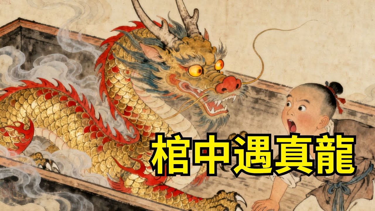 .小乞丐被狗追進破廟，躲進棺材過夜，半夜棺蓋自開，裏面坐着穿龍袍的骷髏：“孩子，朕等你三百年了！”#民間故事 #故事頻道 #感人故事 #情感