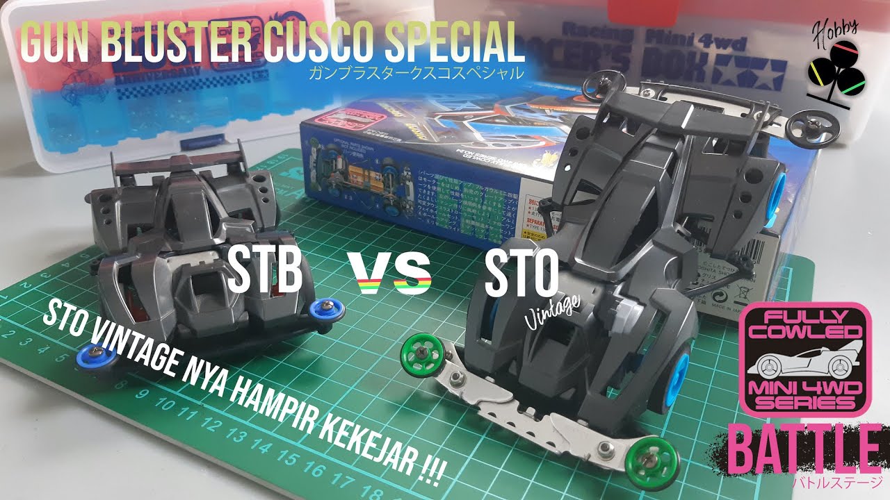 Balap [ミニ四駆] Tamiya Mini 4wd Gun Bluster STB VS STO Klasik