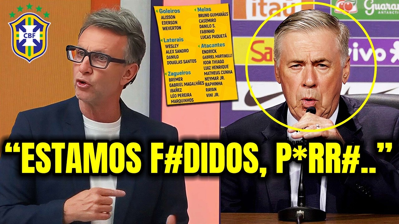 🚨 NETO DETONA ANCELOTTI AP&Oacute;S CONVOCA&Ccedil;&Atilde;O PARA COPA DO MUNDO