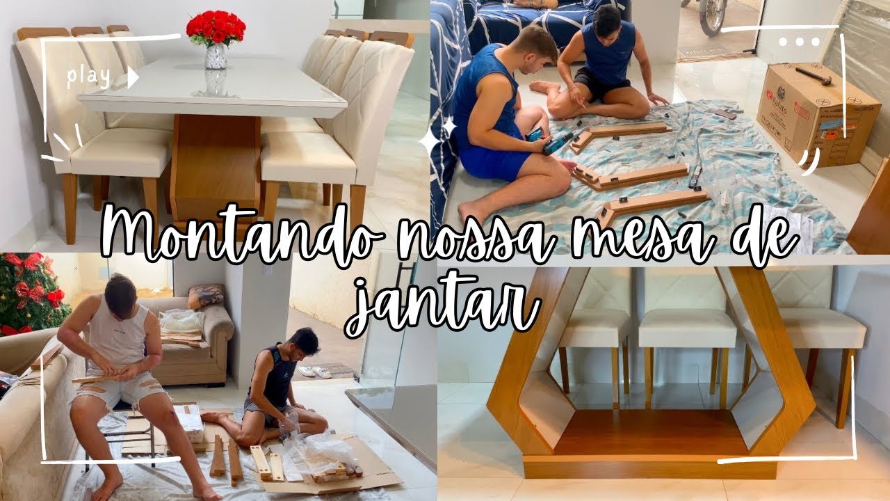MONTANDO NOSSA T&Atilde;O SONHADA MESA ALVORADA DE 6 LUGARES! 😍