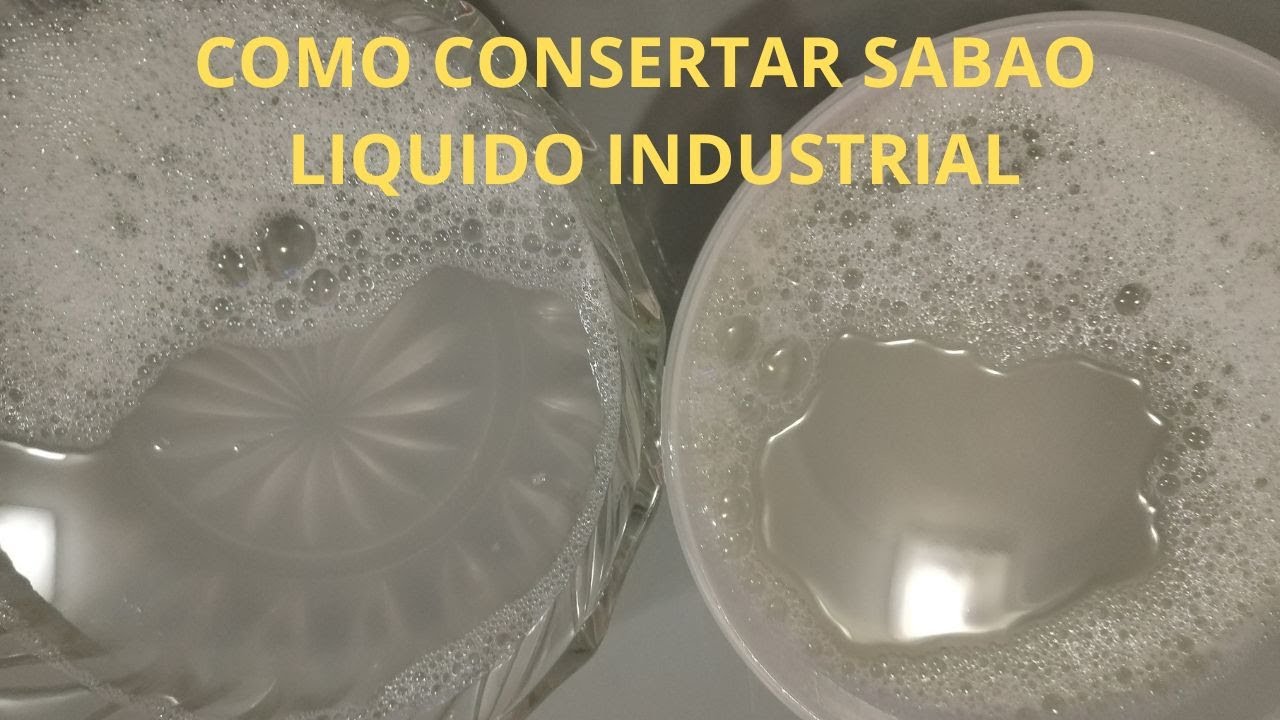 COMO CONSERTAR SEU SABAO INDUSTRIAL QUE DESANDOU