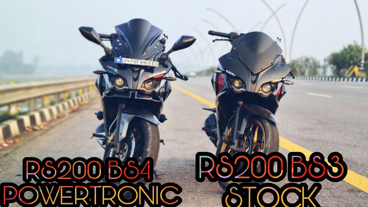 RS200 BS4(POWERTRONIC) vs RS200 BS3 (STOCK)| Top end|ft. Ayush verma|