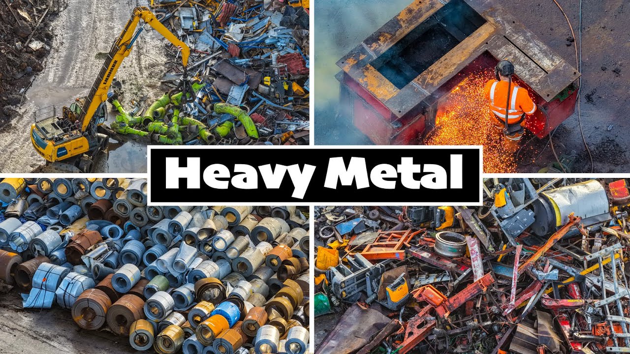 What Are These Steel Parts? | Scrap Metal Recycling Yard DRONE Footage | EMR Liverpool