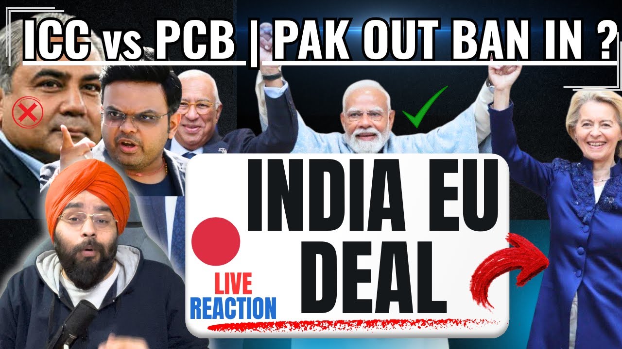 LIVE: Mother of All Deals (India–EU Trade Deal)🔥| ICC Angry Mode - Pakistan T20 WC Ban? Bang Return?