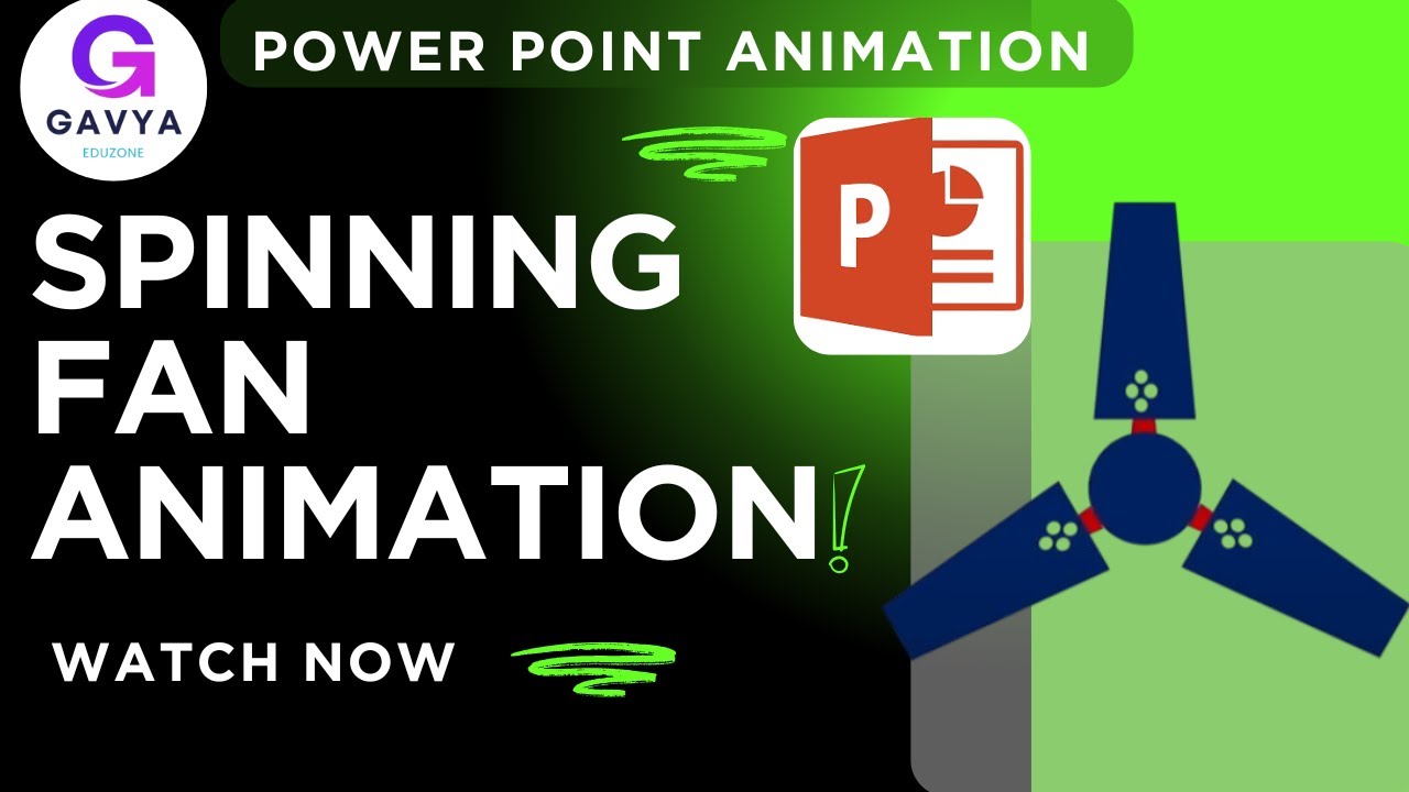 Create AMAZING Ceiling Fan Animation in MS PowerPoint in Just 10 Minutes | #gavyaeduzone