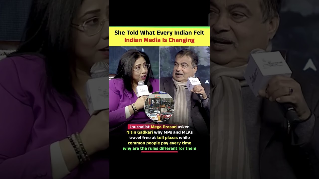 Nitin Gadkari's SHOCKING Reply on Toll Tax Why Are MPs & MLAs Exempt Mega Prasad Interview#shorts