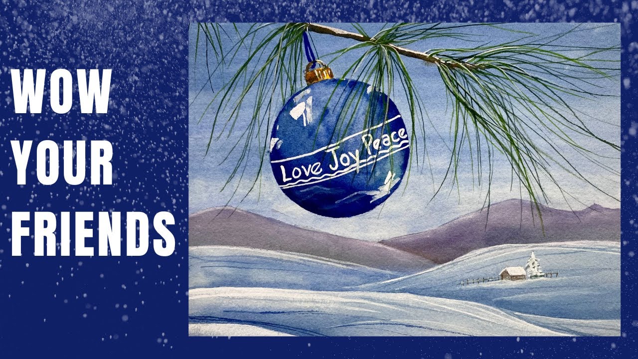 Unveiling the Secrets of a Serene Christmas Card Painting