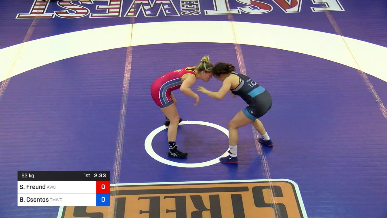 2018 Bill Farrell Memorial International/Women's Freestyle 62 3rd Place - Sydney Freund (AWC) Vs.