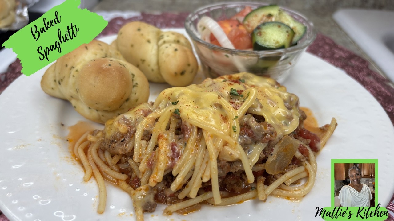 Homemade Baked Spaghetti / Mattie's Kitchen