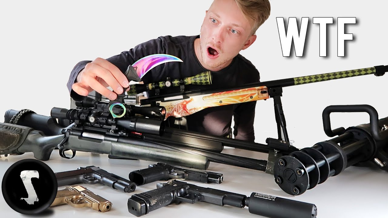 Silo's Crazy Airsoft Weaponry Collection (Landmine, Minigun, Karambit Fade)