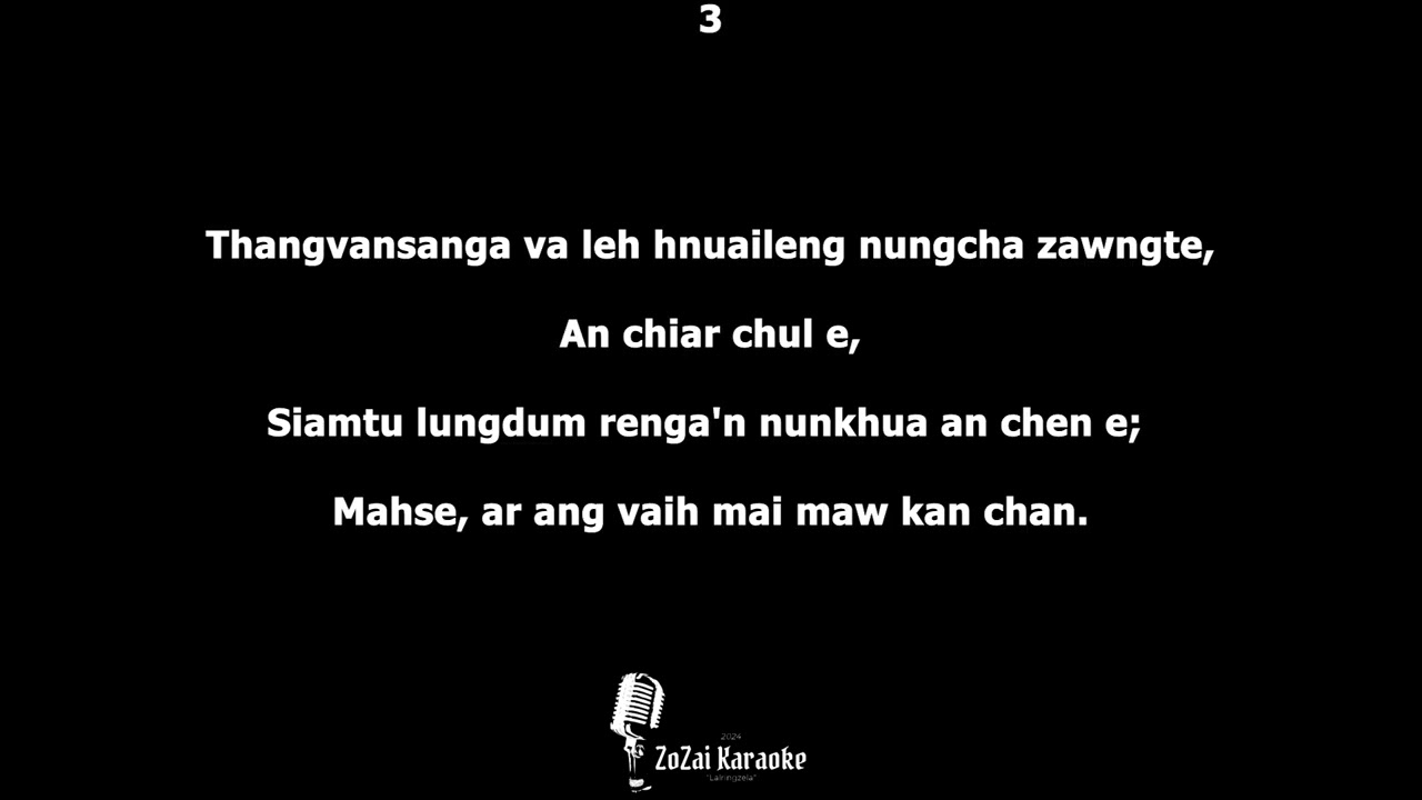 Nunhlui ngaiin (Hmeichhe Version) in style of Lallianmawia Pachuau (Karaoke) | Mizo karaoke