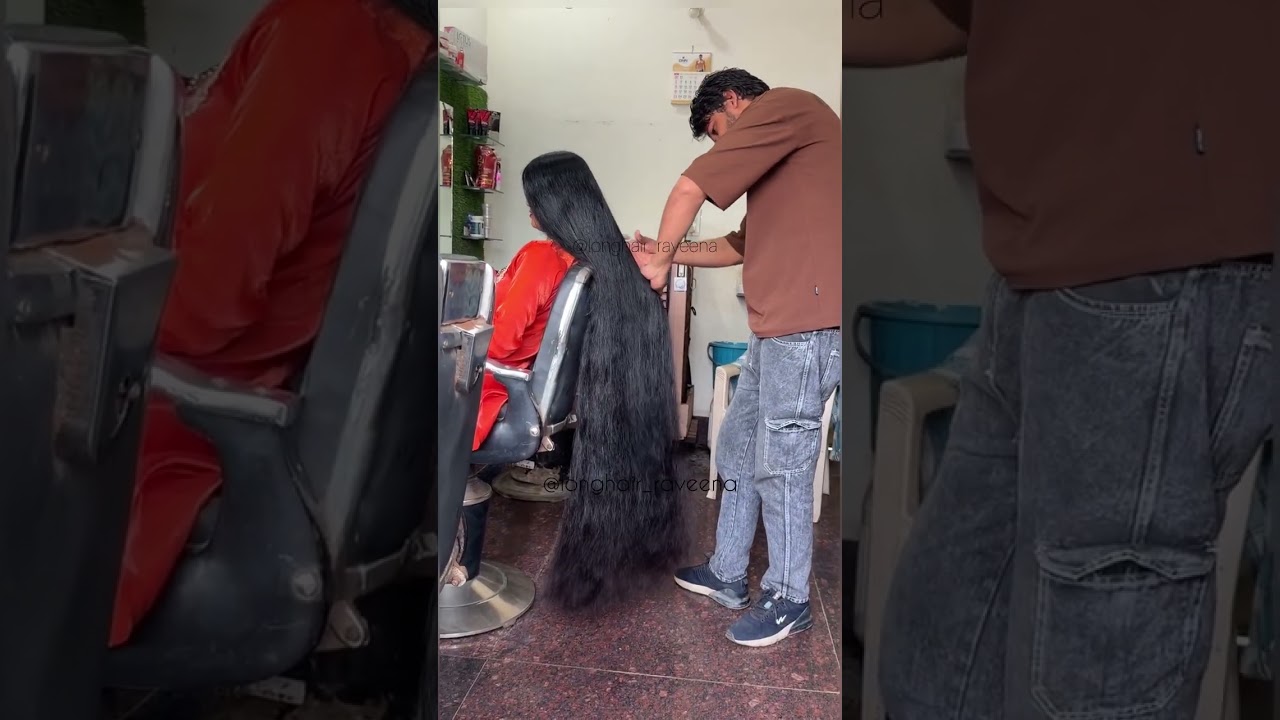Haircut and Head Shave Vlog #haircare #salon #haircut #longhair