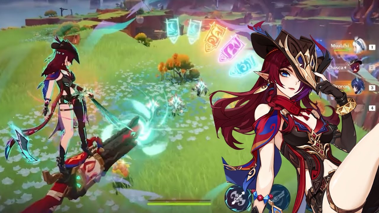 Chasca Skills Animation & Gameplay Showcase | Genshin Impact