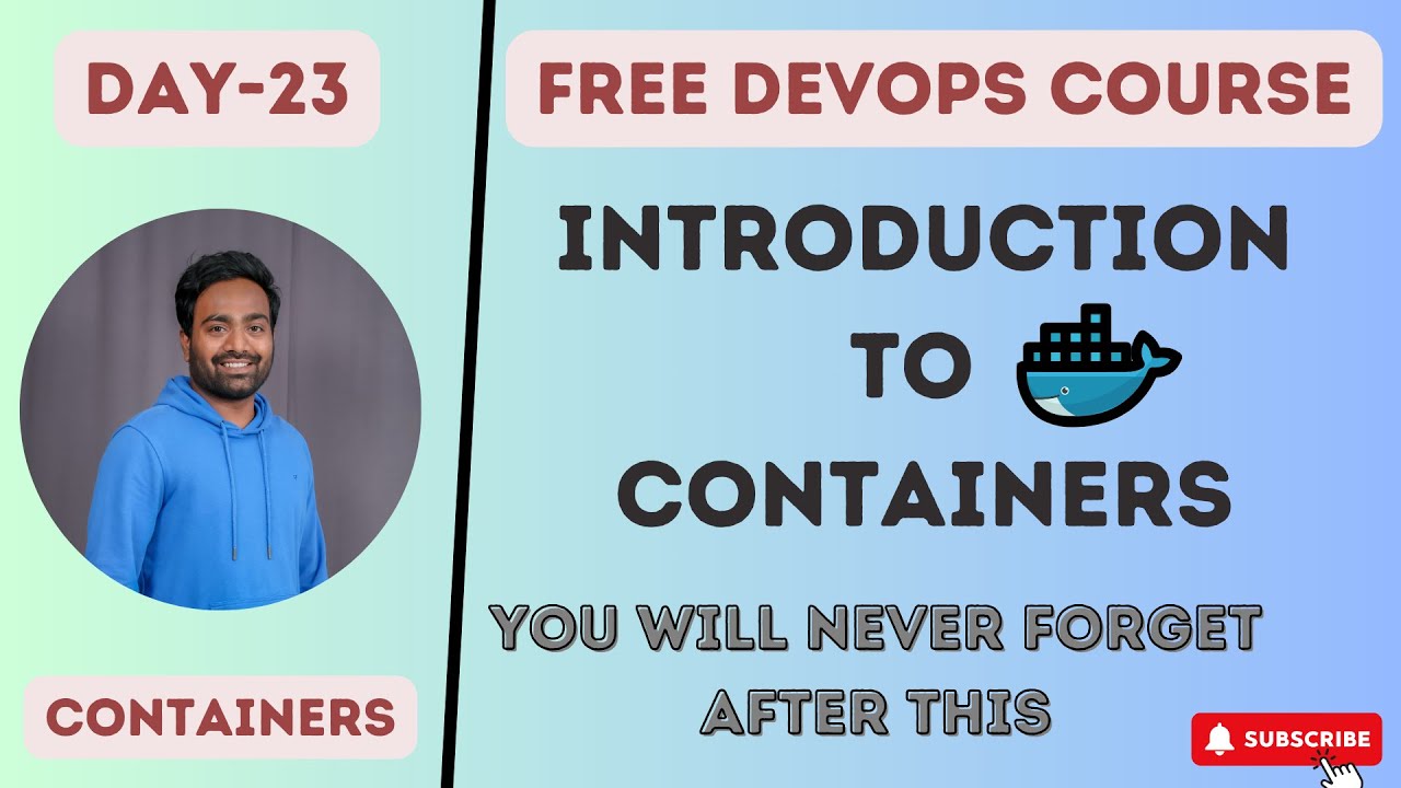 Day-23 | Introduction to Containers | Learn about containers in easy way #docker #kubernetes #devops