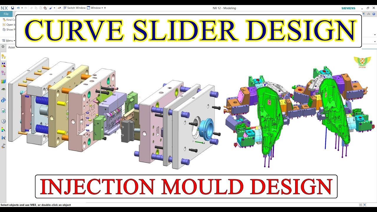 INJECTION MOULD DESIGN - how to design Slider in Injection Mold with Wear Plate, Heel Block, finger