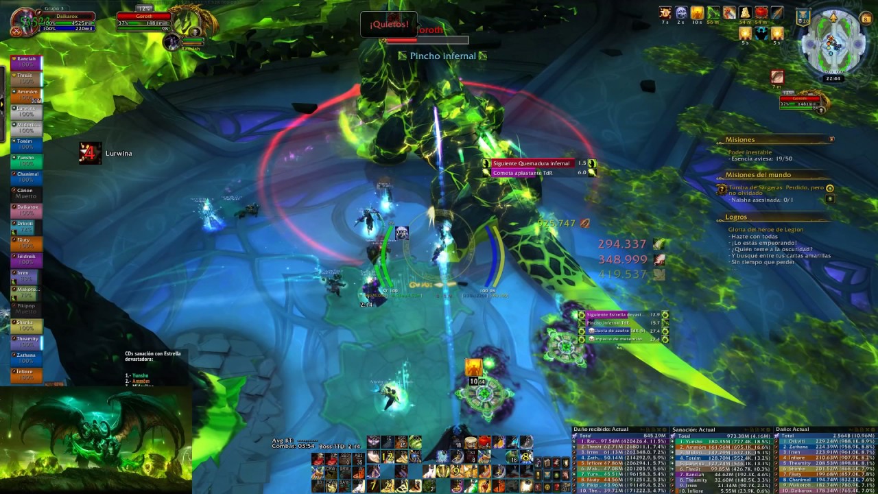 Goroth Mítico | Tumba de Sargeras | WoW Legion | Paladín Reprensión