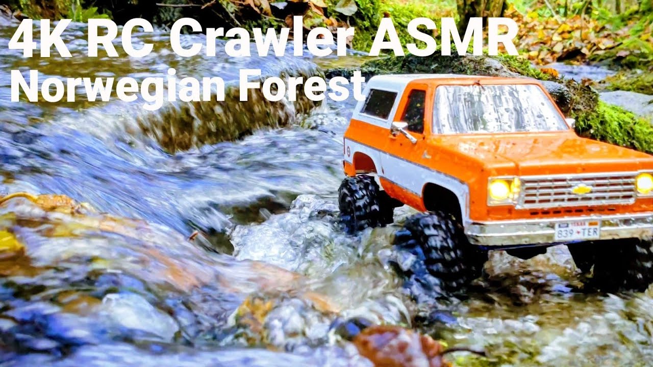 4K RC Crawler ASMR in Norwegian Forest | FMS Chevrolet K5 1/24 Trail Ride (No Talking)