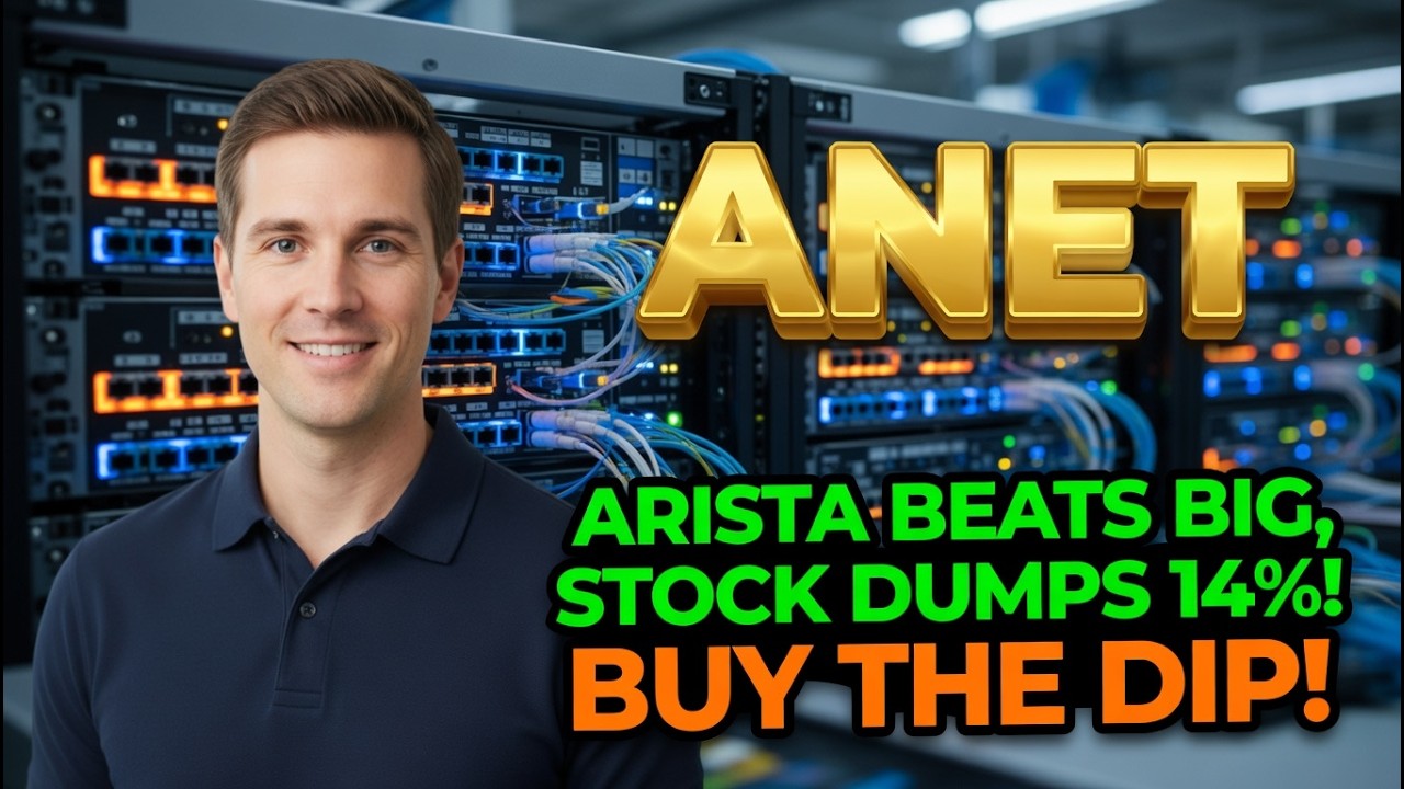 Arista Beats Big, Stock Dumps 14%! Buy the Dip! ANET Stock Analysis